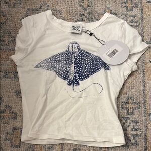 Princess Polly blue stingray tee